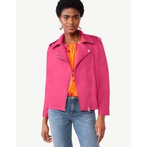 Scoop Women's Faux Suede Relaxed Moto Jacket